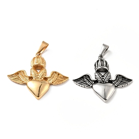 Вакуумное покрытие pvd 304 подвески из нержавеющей стали, крыло и сердце