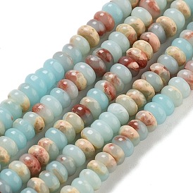 Synthetic Shoushan Stone Beads Strands, Rondelle