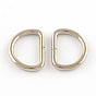 Iron D Rings, Buckle Clasps, For Webbing, Strapping Bags, Garment Accessories, 17.5x13x2mm
