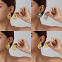 Alloy Rhinestone Chandelier Earrings, Stud Earrings for Women, Teardrop