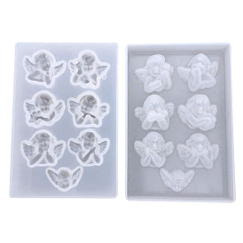 Angel Display Decoration Food Grade Silicone Mold, Resin Casting Molds, for UV Resin, Epoxy Resin Craft Making