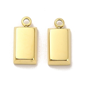304 Stainless Steel Charms, Rectangle Charms