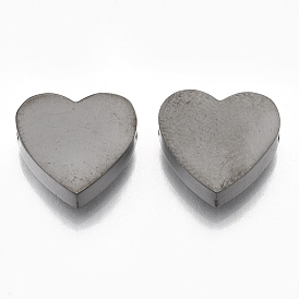 304 Stainless Steel Beads, Heart