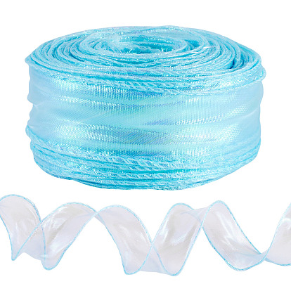 40 ярдов полиэстеровых шифоновых плиссированных лент, аксессуары для одежды