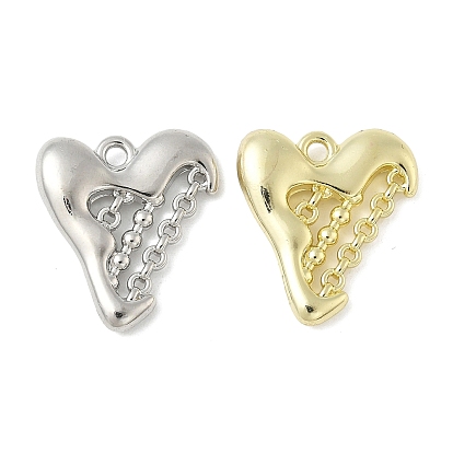 Подвески из сплава , сердце, стойки покрытие