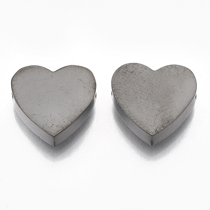 304 Stainless Steel Beads, Heart