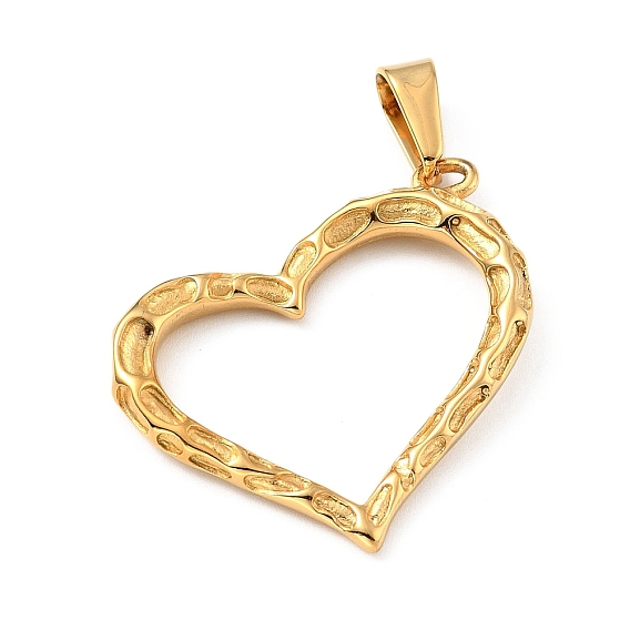 304 подвески из нержавеющей стали, полые сердца