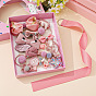 Cute Cartoon Hair Clip Set - Lovely Fabric Hairpin Side Clip Baby Hairpin Gift Box Set.