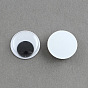 Black & White Wiggle Googly Eyes Cabochons DIY Scrapbooking Crafts Toy Accessories