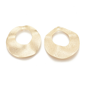 Pendentifs en laiton, plat rond, sans nickel
