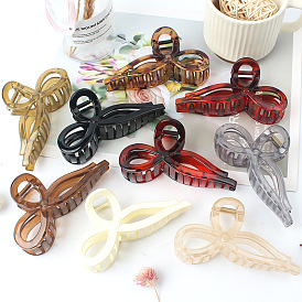 Chic Jelly Color Butterfly Hair Clip for Elegant Lady Updo Hairstyle