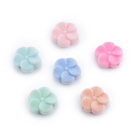 Opaque Resin Beads, Flocky Flower