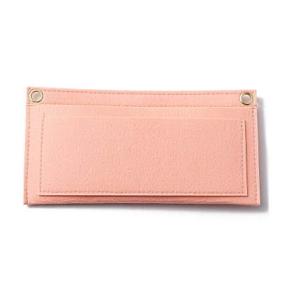 Wool Felt Purse Organizer Insert, with Iron Grommets, Mini Handbag Shaper Premium Felt, Bag Accessories, Rectangle