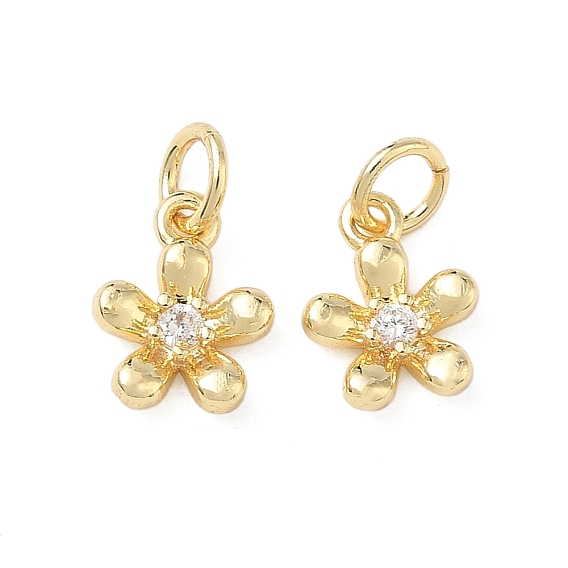 Латунные микро проложить кубического циркония подвески, , с прыжковых колец, без свинца и без кадмия, долговечный, стойки покрытие