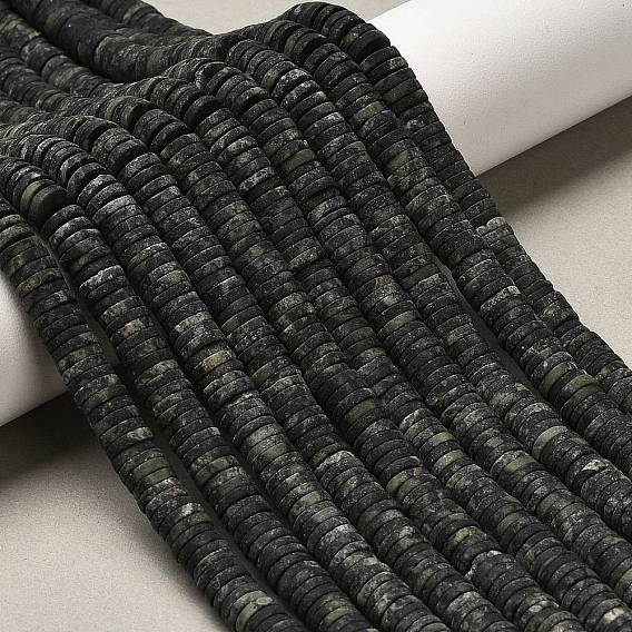 Натуральные пряди камбабы из яшмы, матовые, дисковые бусы, Heishi бусы