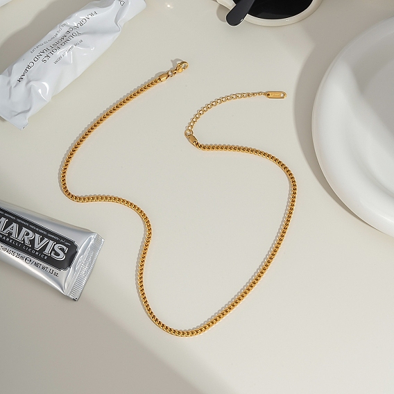 2.4мм 304 летние ожерелья из нержавеющей стали с панцирными цепочками