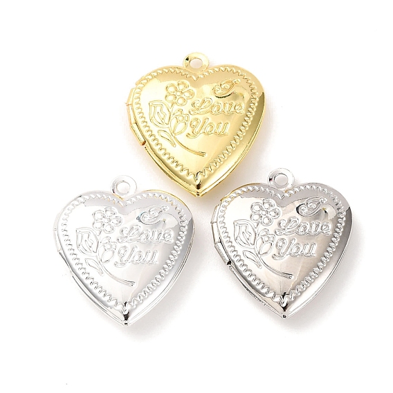 Латунь сердце медальон подвески, фото прелести рамка для ожерелья, сердце, стойки покрытие, долговечный