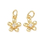 Латунные микро проложить кубического циркония подвески, , с прыжковых колец, без свинца и без кадмия, долговечный, стойки покрытие