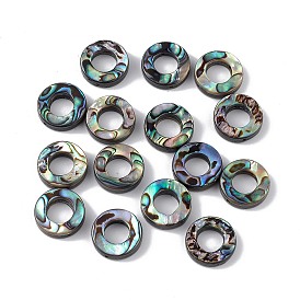 Natural Abalone Shell/Paua Shell Beads, Ring