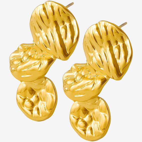 Геометрические нерегулярные 304 серьги-гвоздики из нержавеющей стали