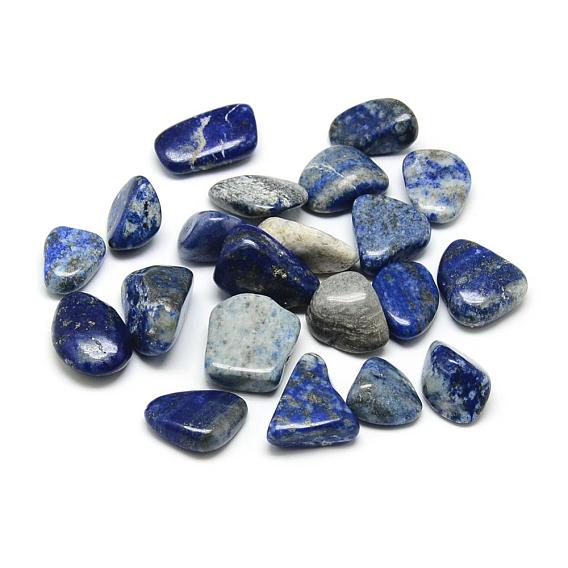 Synthetische Lapislazuli-Perlen, getrommelt Stein, kein Loch / ungekratzt, gefärbt, Nuggets