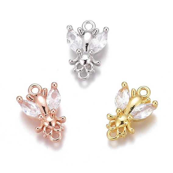Латунные микропаве прозрачные кубические циркониевые подвески, долговечный