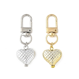2шт. акриловые подвесные украшения с УФ-покрытием, с поворотными застежками сплава, сердце