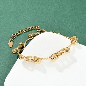 304 женские браслеты-цепочки со звеньями из нержавеющей стали, вакуумное покрытие pvd