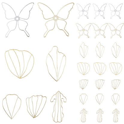 70 шт. 7 стили железный открытый ободок сзади, для diy уф смолы, эпоксидная смола, разнообразные