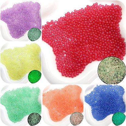 Luminous Bubble Beads, DIY 3D Nail Art Decoration Mini Glass Beads, Tiny Caviar Nail Beads