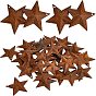 30Pcs Iron Display Decorations, Rusty Metal Star Ornament, Star