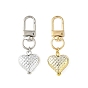 2шт. акриловые подвесные украшения с УФ-покрытием, с поворотными застежками сплава, сердце