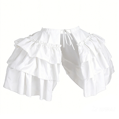 Polyester Women's Double-sided Ruffled Petticoat