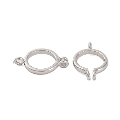 Покрытие стойки латунными поручнями, сменная застежка-коннертор для подвески, без свинца и без кадмия, долговечный, кольцо