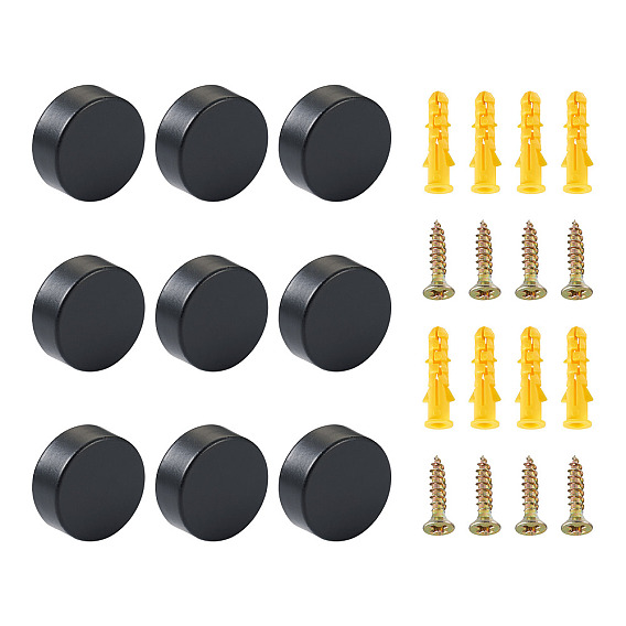 Zinc Alloy Glass Fixation Clamp Accessories, with Plastic Plug