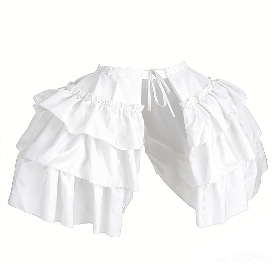 Polyester Women's Double-sided Ruffled Petticoat
