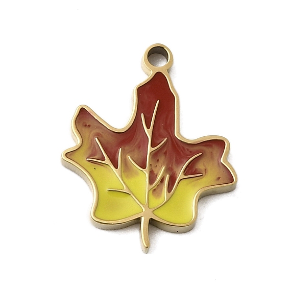 304 нержавеющей стальной эмали подвески, ионное покрытие (ip), очарование кленового листа