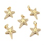 Латунные микро проложить кубического циркония подвески, с целью перехода в кольце, реальный 18 k позолоченный, долговечный, без свинца, без кадмии и без никеля, звезда
