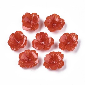 Des perles en plastique, fleur
