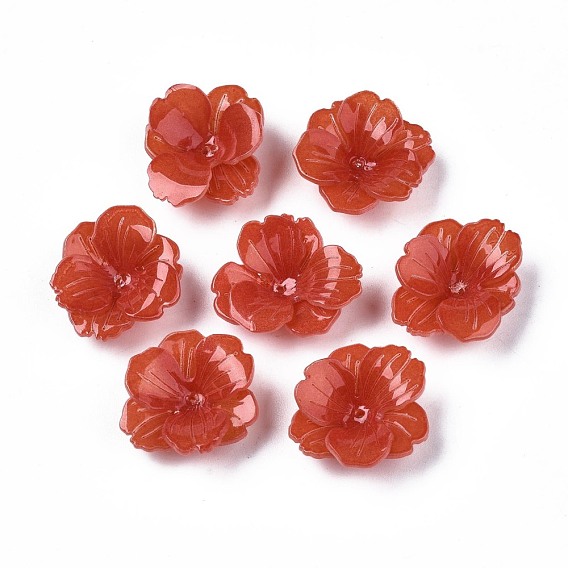 Des perles en plastique, fleur