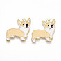 Подвески из эмали и сплава, без кадмия и без свинца, золотой свет, вельш корги