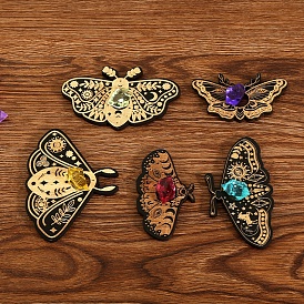Porte-boules de cristal en bois papillon, support d'affichage de pierres précieuses, pour la sorcellerie fournitures d'autel wiccan