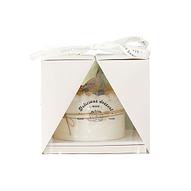 Cajas altas para pasteles individuales de papel kraft, caja de embalaje de pastel individual de panadería, cuadrado con ventana transparente