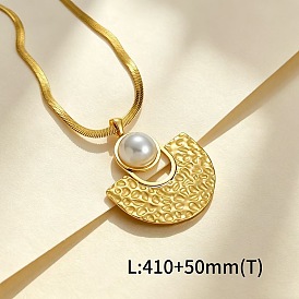 304 de acero inoxidable collares pendientes, dorado