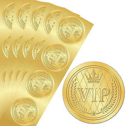 Пластиковые самоклеящиеся наклейки с тиснением из золотой фольги, стикер украшения медали