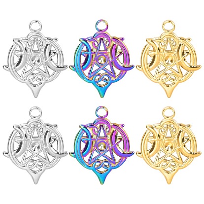 304 подвески из нержавеющей стали, очарование луны и звезды