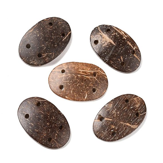 4-Hole Coconut Buttons, Oval