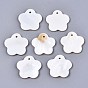 Natural Freshwater Shell Charms, Flower