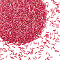3000Pcs Transparent Colours Rainbow Glass Bugle Beads, AB Color