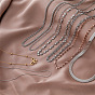 Estilo vintage 304 Collares de cadena de acero inoxidable para mujer